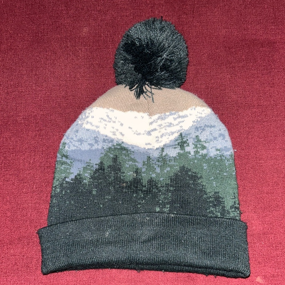 Abercrombie& Fitch Scenic Knit Beanie with Pom